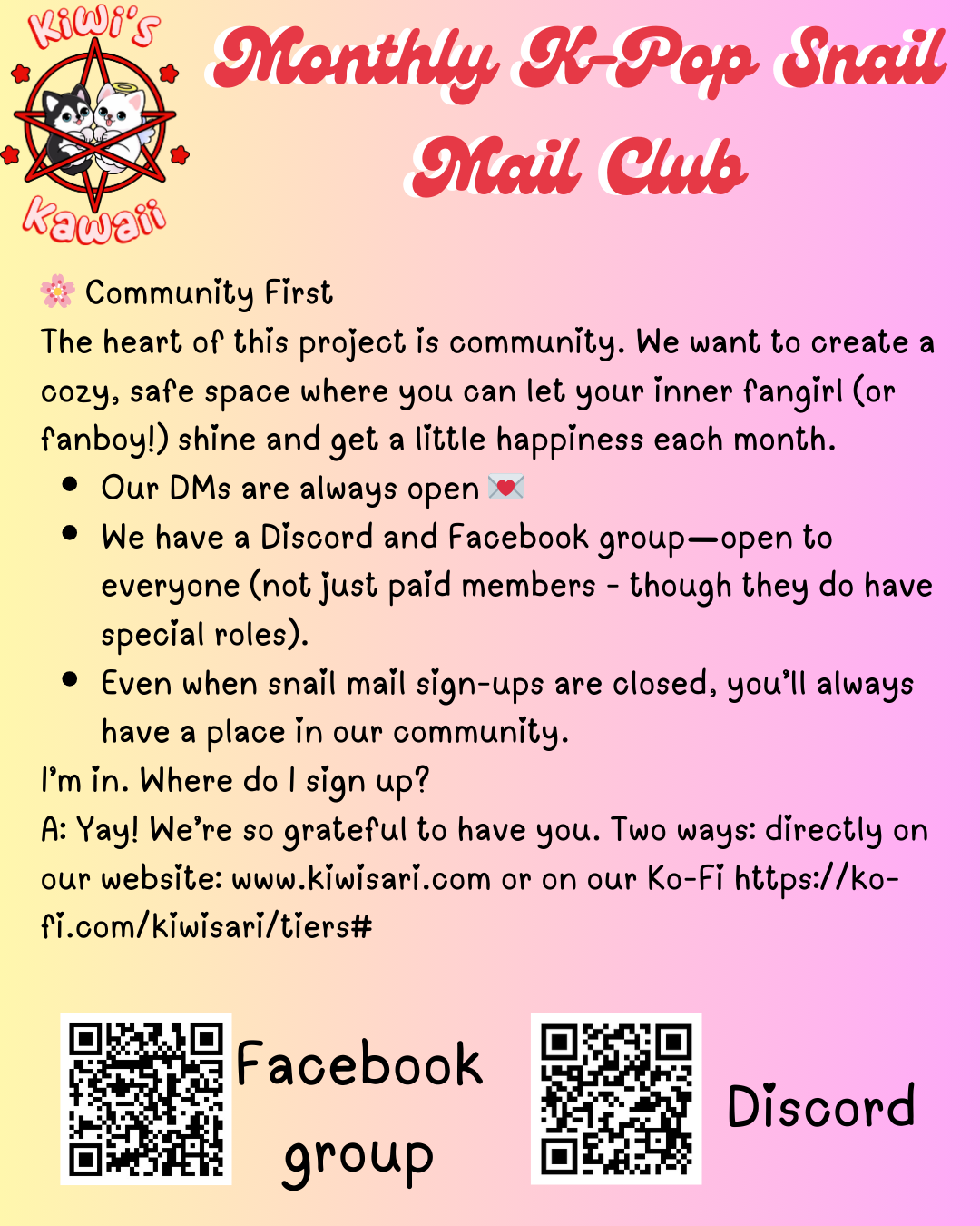 Monthly K-Pop Stationery Snail Mail Club (Classic, USA only)