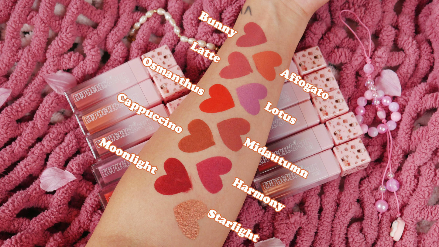 Cappuccino Cafe Fall Velvet Matte Lip Tints: All 10 Lip Tints