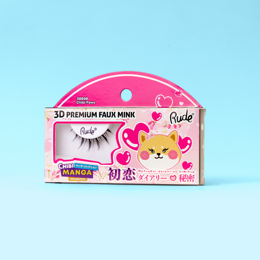Chibi Manga 3D Premium Faux Mink Lashes: Chibi Paws