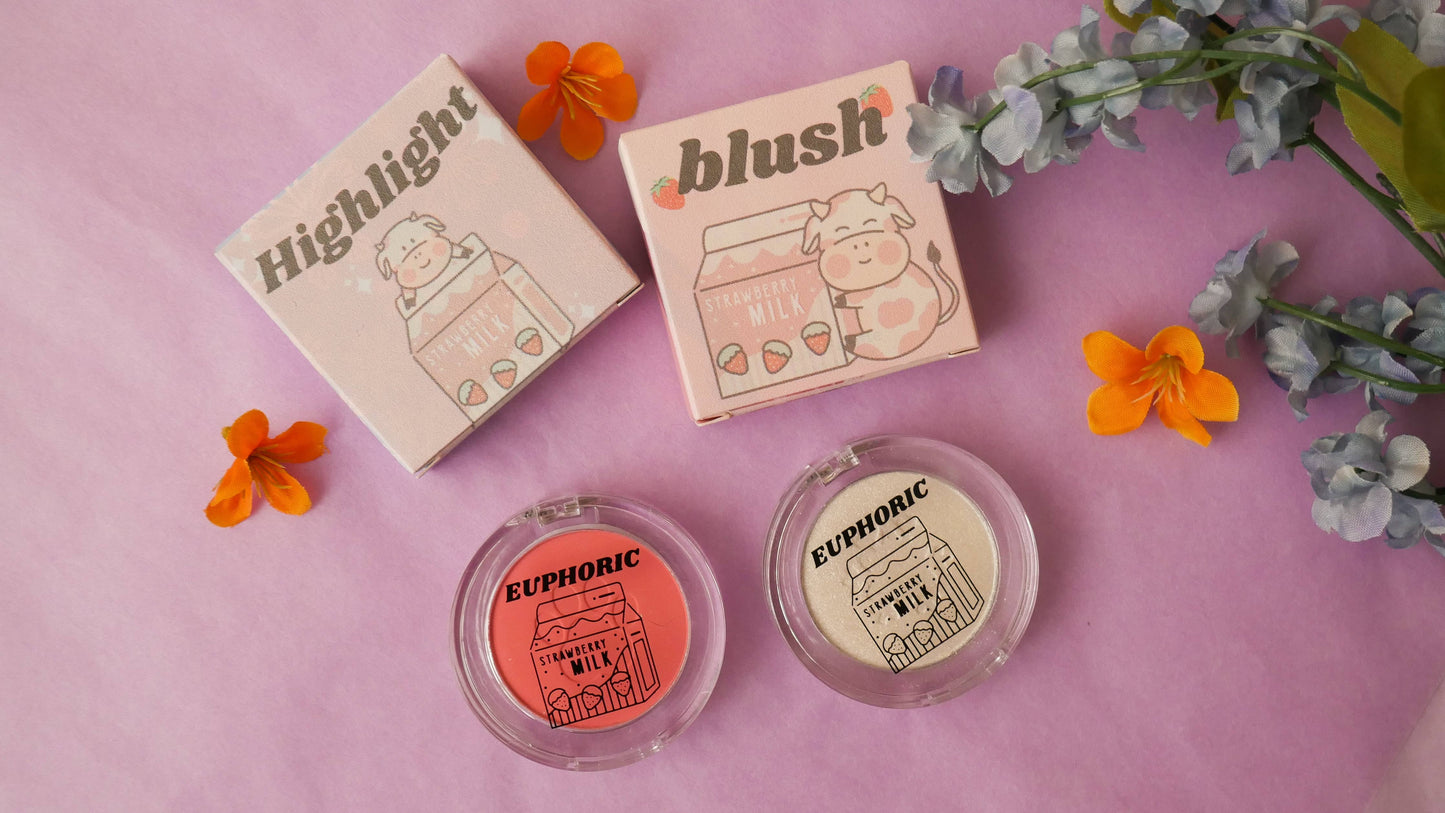 Strawberry Cow Blush and Highlight Duo