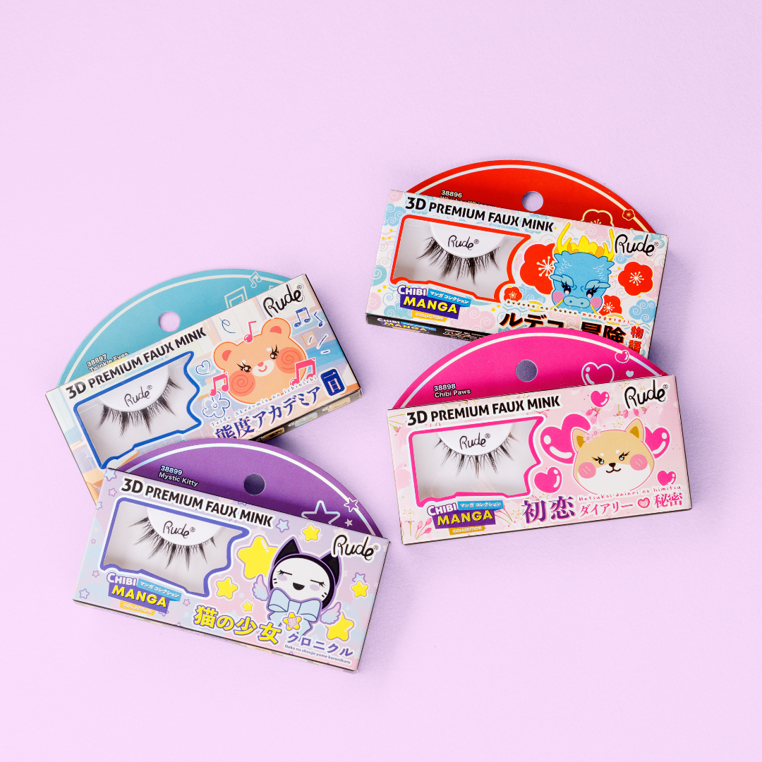 Chibi Manga 3D Premium Faux Mink Lashes: Mystic Kitty