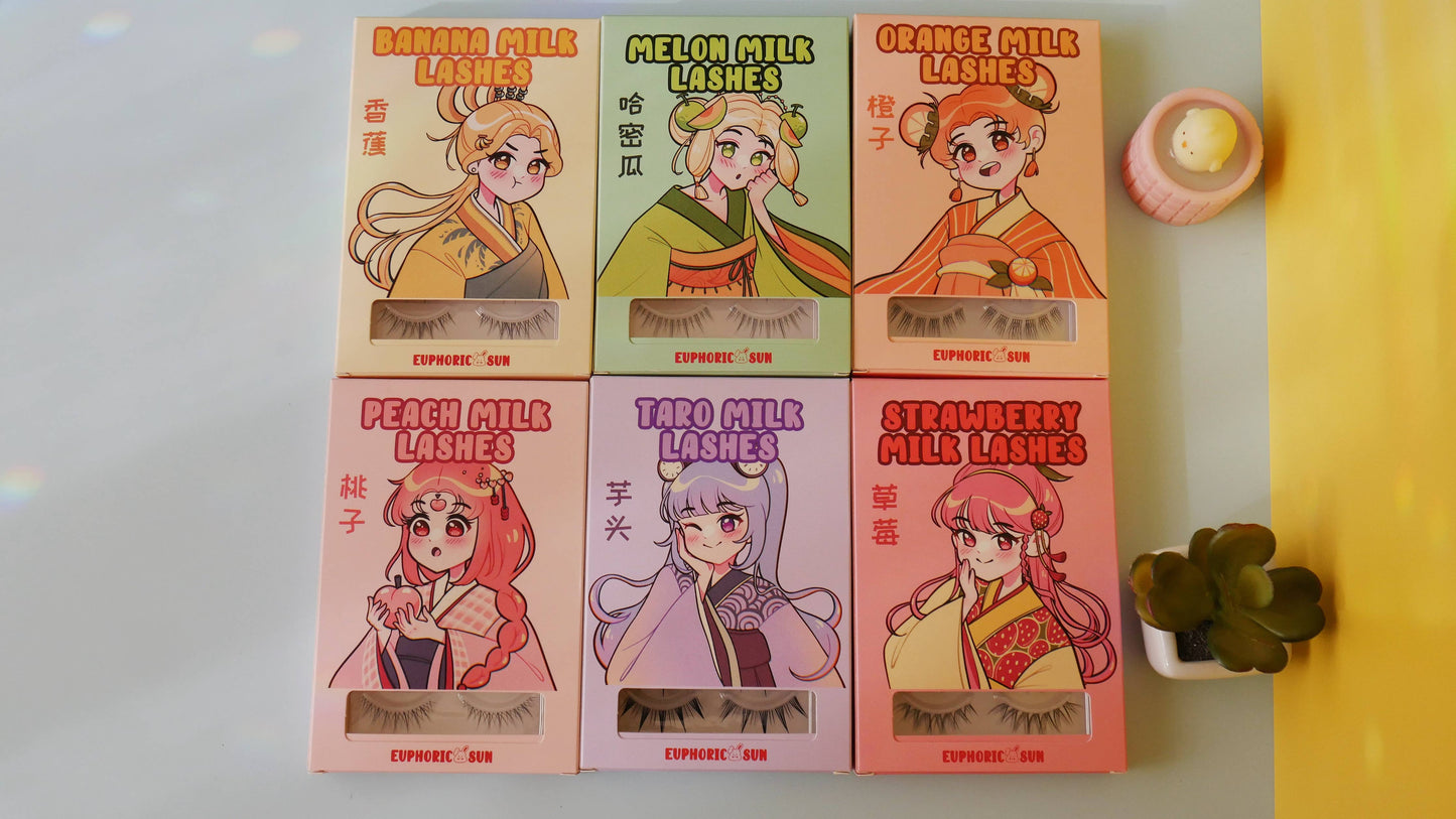 Milk Series Manhua Lash Sets: All 6 Sets