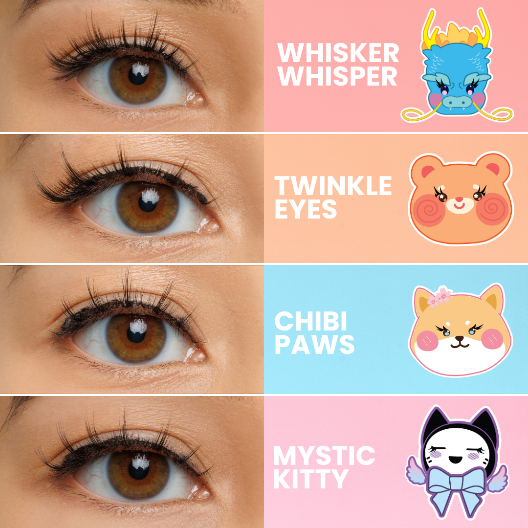 Chibi Manga 3D Premium Faux Mink Lashes: Twinkle Eyes