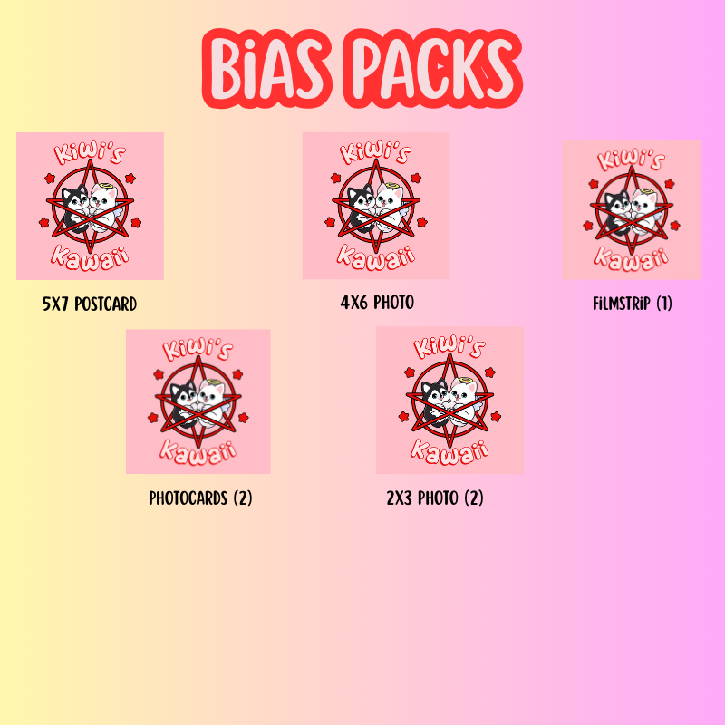 Bias Packs for ENGENE | Fanmade Merch Bundle | Keychain, Polaroid, Photo Prints | K-pop Fanmade Pack