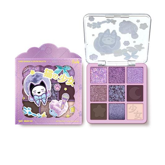 Chibi Manga 9 Color Eyeshadow Palette: Dreamy Sky