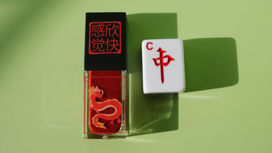 Dragon Tiles Liquid Blush: Red Dragon Tile (Red)