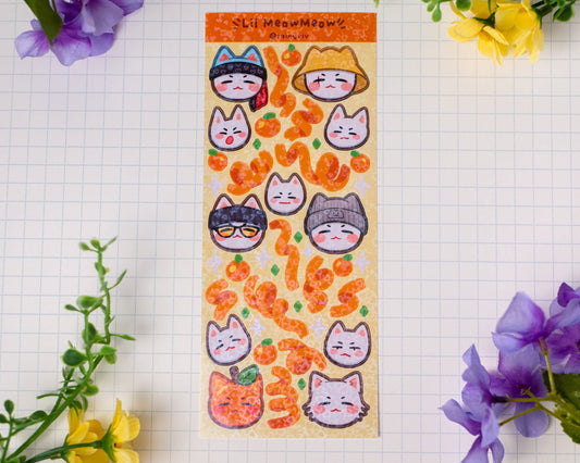 K-Pop BTS Suga Cat Deco Sticker Sheet