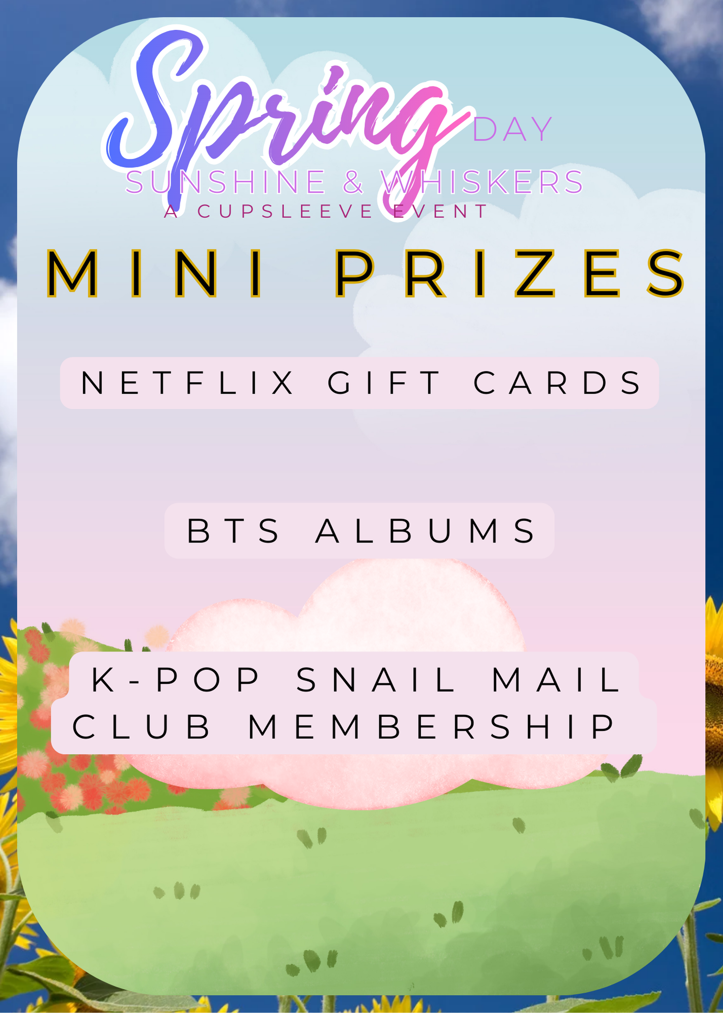 Sunshine & Whiskers CUPSLEEVE TIERS