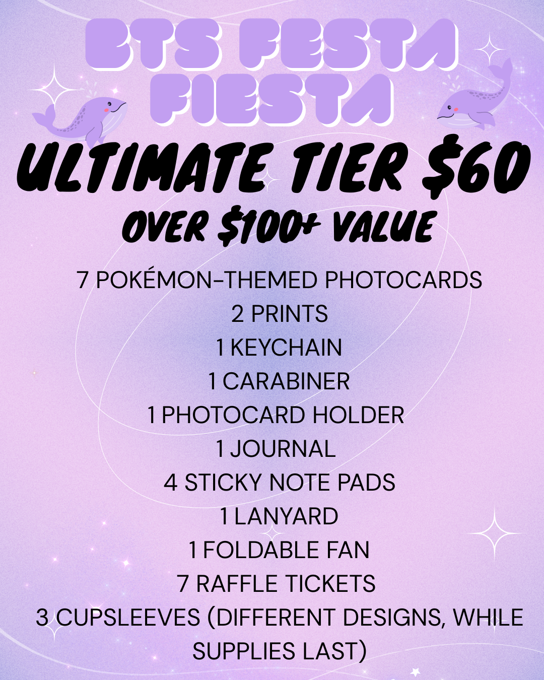Festa Fiesta Event Tiers - Shipped