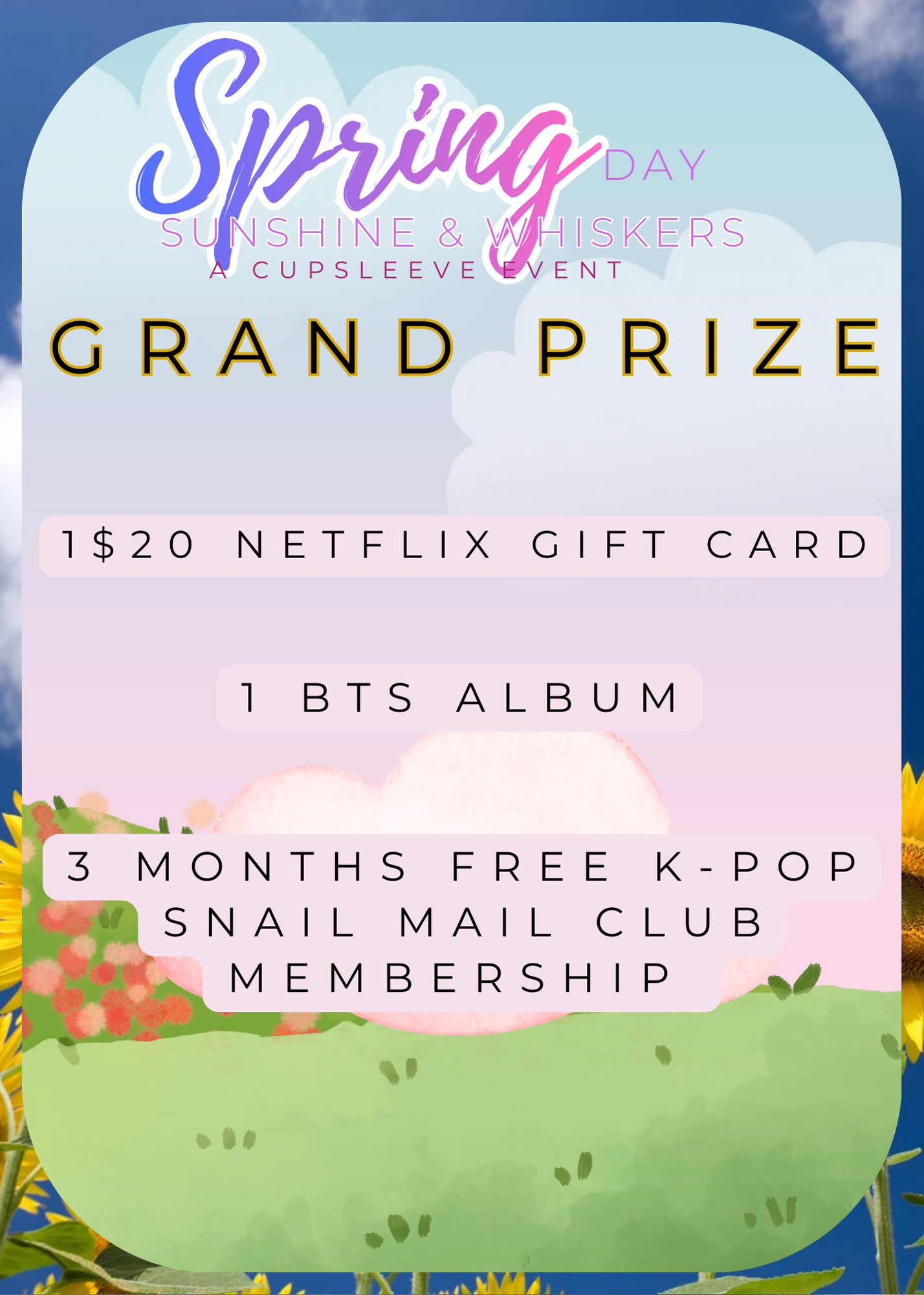 Sunshine & Whiskers CUPSLEEVE TIERS