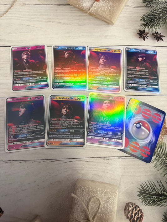 K-Pop Inspired Card Set | Fanmade Trading Card Photocards | Collectible Idol Art Bundle