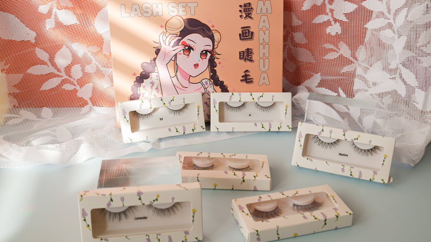 Manhua Natural Lash Set