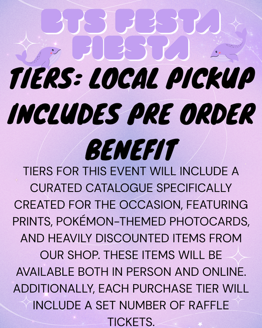 Festa Fiesta Event Tiers - Local Pickup with Pre order benefit (Polaroid)