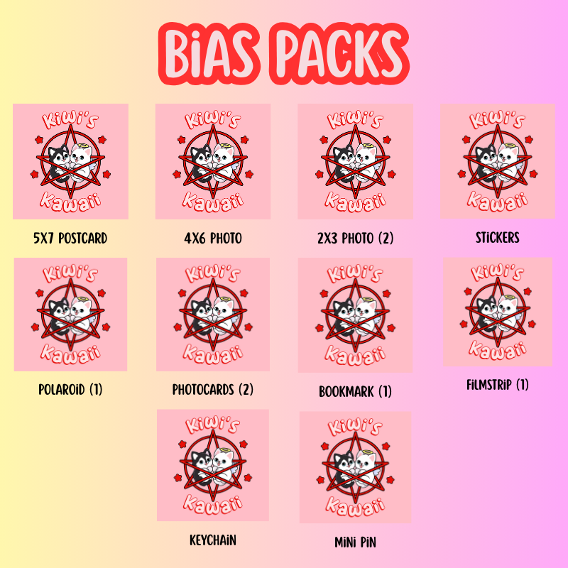 Bias Packs for ARMY | Fanmade Merch Bundle | Keychain, Polaroid, Photo Prints | K-pop Fanmade Pack