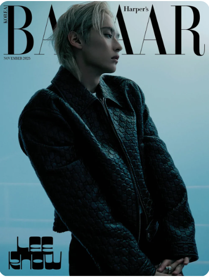 STRAY KIDS LEE KNOW - BAZAAR MAGAZINE 2025 NOVEMBER ISSUE COVER SET